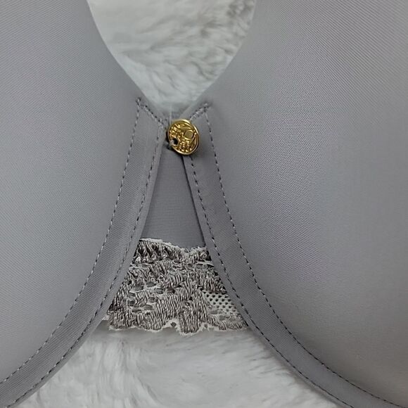 Natori Gray Lace Strap Bra - Picture 2 of 8